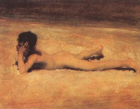 John Singer Sargent Ragazzo nudo sulla spiaggia china oil painting image